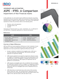 ASPE - IFRS - BDO Canada