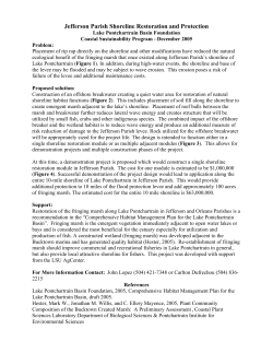 Jefferson Parish Shoreline Restoration and Protection