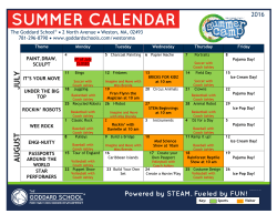 AU GU ST JU LY - The Goddard School