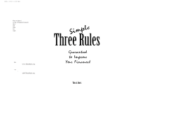 Three Simple Rules - Central Mission Center