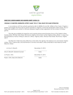 DIRECTOR`S ORDER NUMBER ONE HUNDRED NINETY