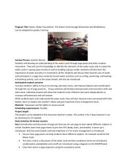 Program Title: Water, Water Everywhere