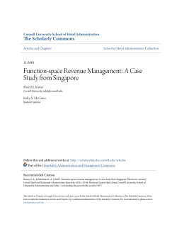 Function-space Revenue Management: A Case Study from Singapore
