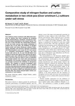 (Cicer arietinum L.) cultivars under salt stress