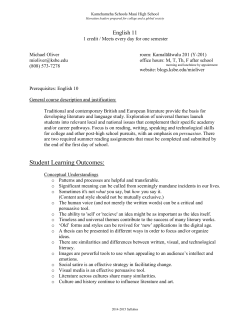 Student Learning Outcomes - KS Blogs