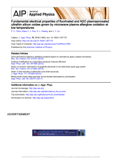 Fundamental electrical properties of fluorinated and N2O