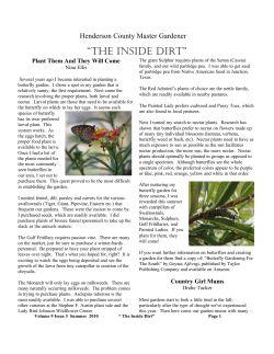 The Inside Dirt - Henderson County Texas Master Gardeners