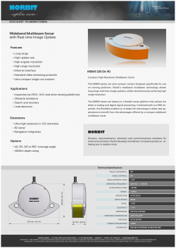 Wideband Multibeam Sonar with Real-time Image