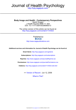 Journal of Health Psychology