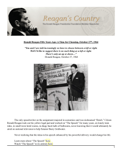a time for choosing - Ronald Reagan Presidential Foundation
