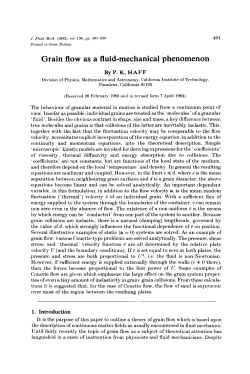Grain flow as a fluid-mechanical phenomenon