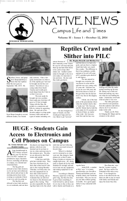 October 2014 - Pierre Indian Learning Center