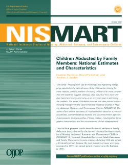 Children Abducted by Family Members