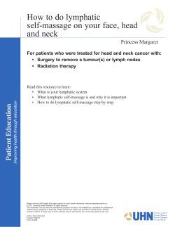 How to do lymphatic self-massage on your face, head and neck