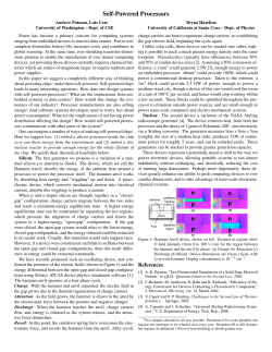 Self-Powered Processors - Sampa