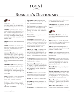 Roaster`s Dictionary