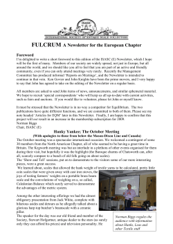 Nov 2008 - ISASC Europe