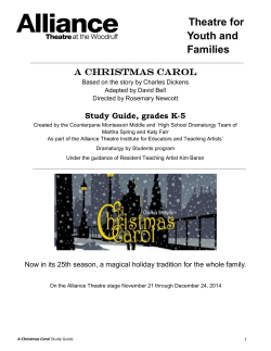 Theatre for Youth and Families