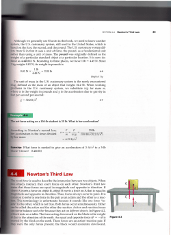 Newton`s Third Law