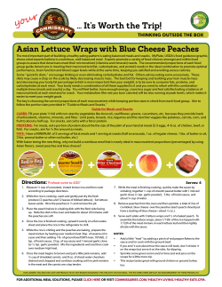 Asian Lettuce Wraps with Blue Cheese Peaches