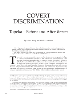 covert discrimination - Kansas Historical Society