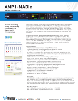 AMP1-MADIe-MM | Wohler Technologies
