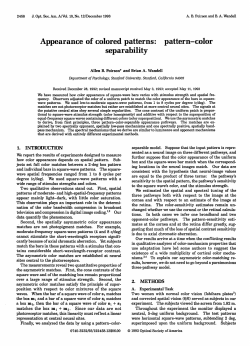 separability - Center for Neural Science