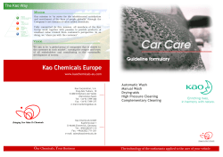 Car Care - Kao Chemicals