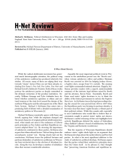 It Was About Slavery - H-Net