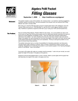 Filling Glasses - The Math Forum @ Drexel