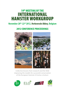 2012 IHWG conference proceedings
