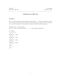 Sample solutions for HW3