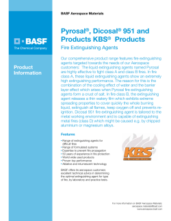 Pyrosal®, Dicosal® 951 and Products KBS