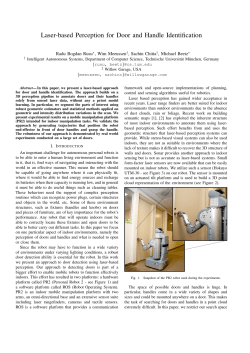 Laser-based Perception for Door and Handle