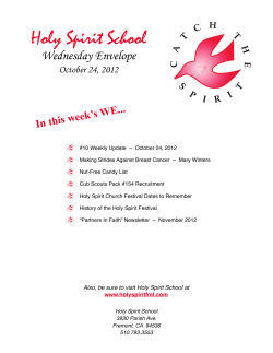 HSS TWE Contents - Holy Spirit School (Fremont)