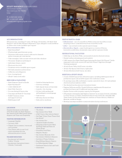 Fact Sheet - Hyatt Regency San Antonio Riverwalk