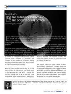 the future of everything: the science of prediction