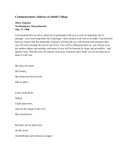 Commencement Address at Smith College