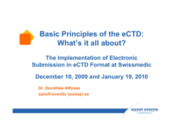 eCTD characteristics