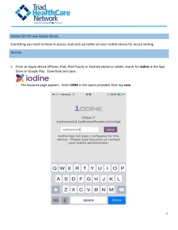 Iodine User Guide - Triad Healthcare Network