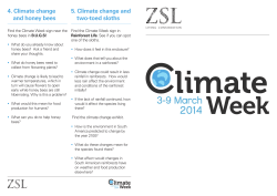 4. Climate change and honey bees