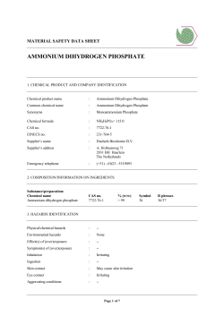 ammonium dihydrogen phosphate