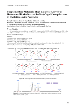 Supplementary Materials: High Catalytic Activity of