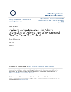 The Relative Effectiveness of Different Types of Environmental Tax