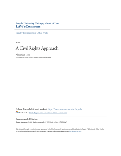 A Civil Rights Approach