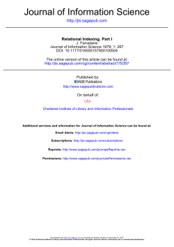 Journal of Information Science