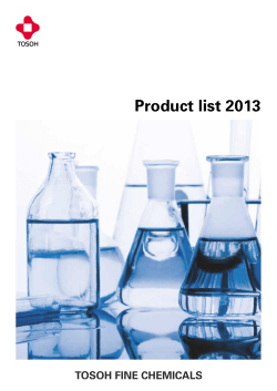 Product list 2013