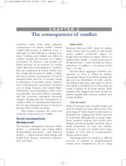 CHAPTER 2 The consequences of conﬂict