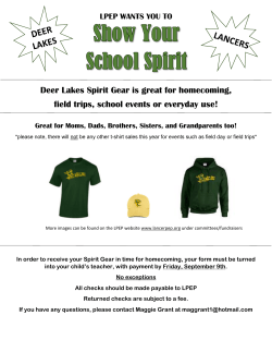 Deer Lakes Spirit Gear is great for homecoming, field trips, school