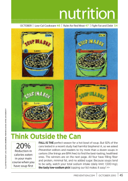 Prevention October 2010 - Dr. McDougall`s Right Foods